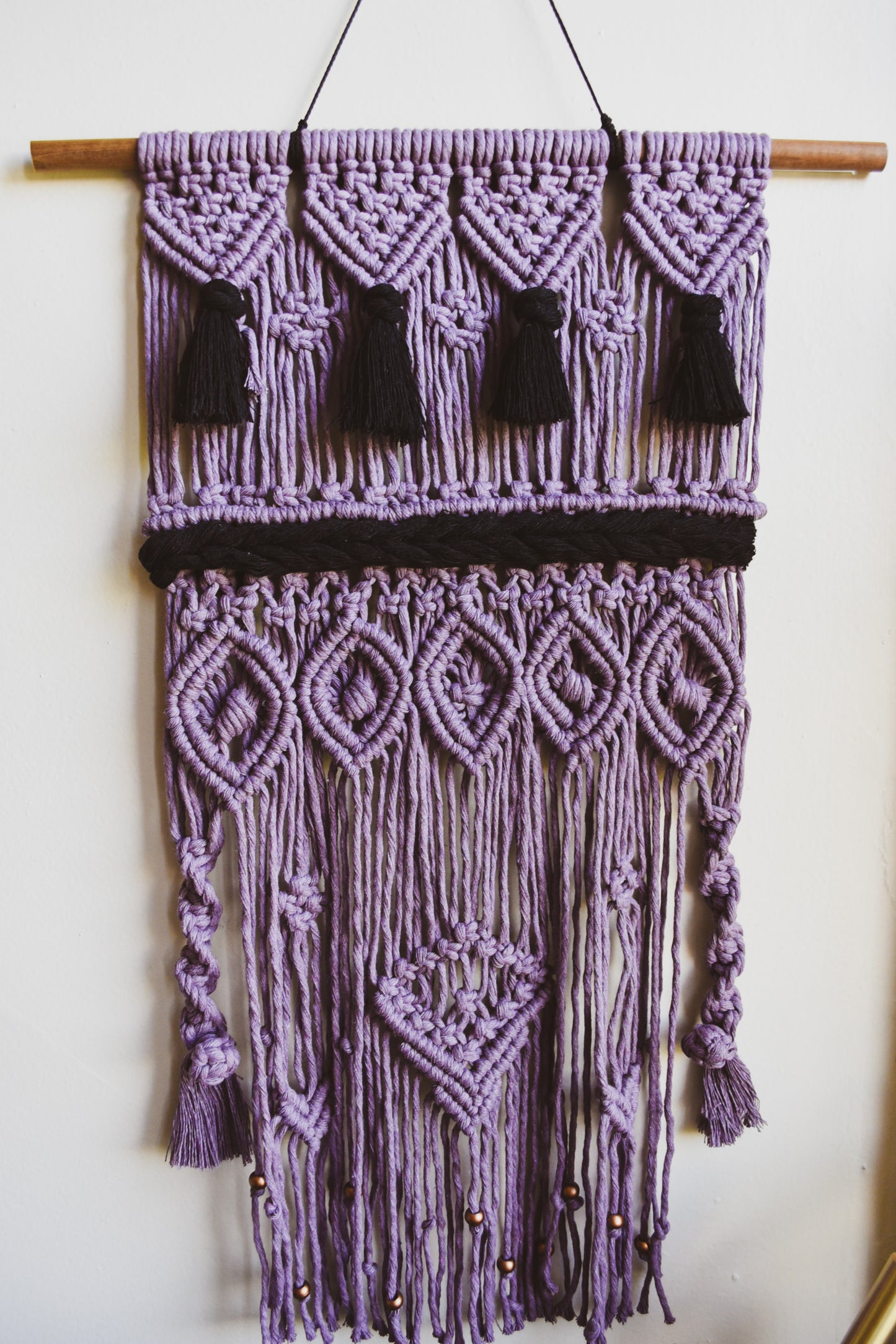 Lavender Macraweave Wall Tapestry