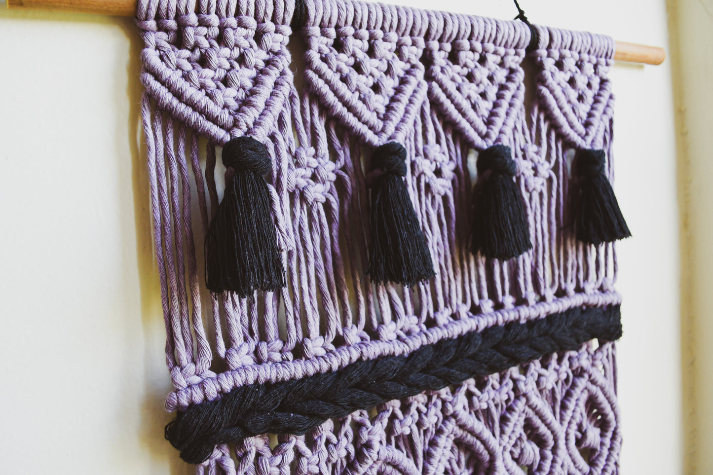Lavender Macraweave Wall Tapestry