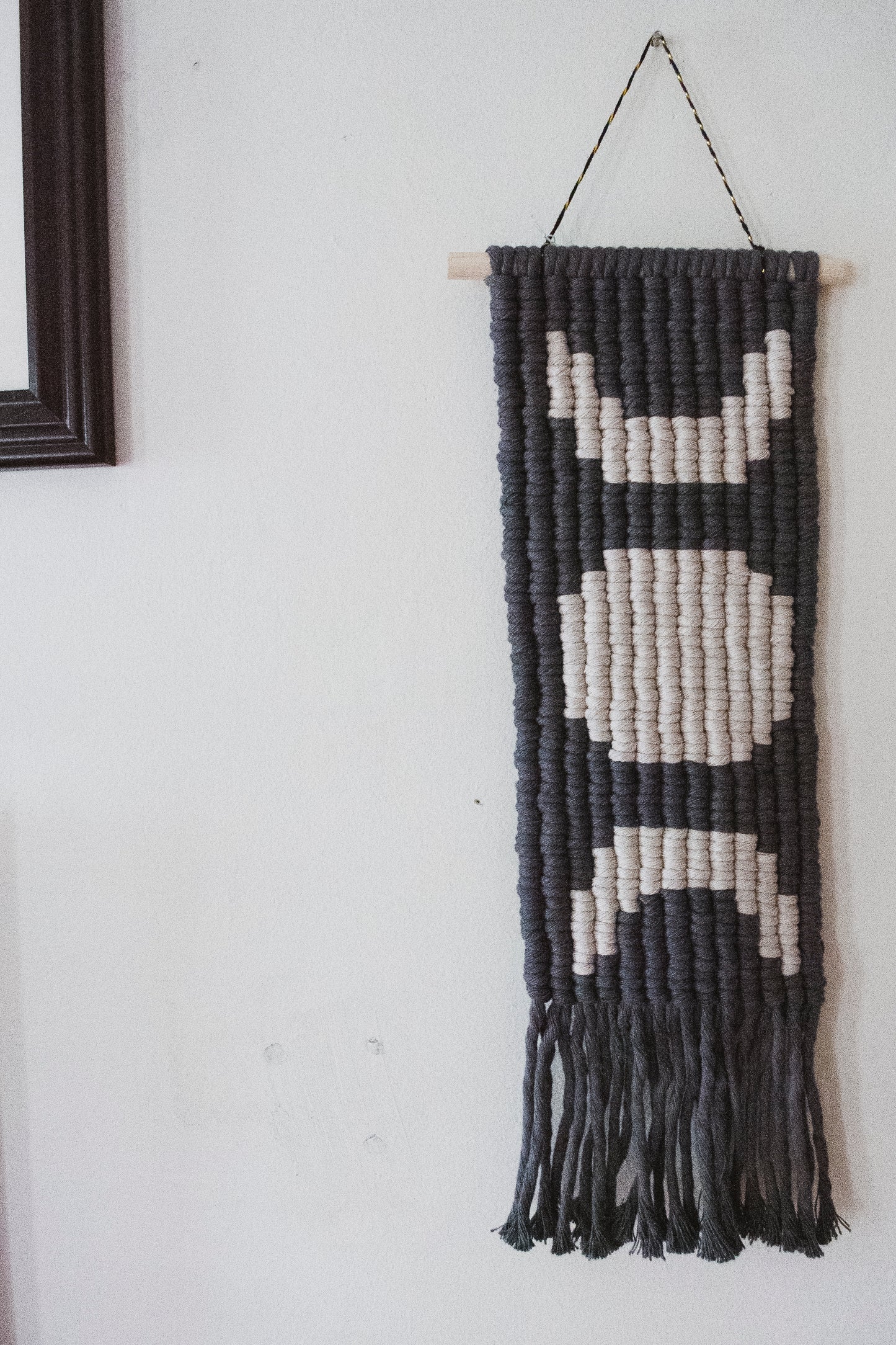 Large Macrame Moonphase Banner