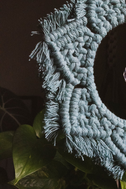 Macrame Mandala Suncatcher Hoop