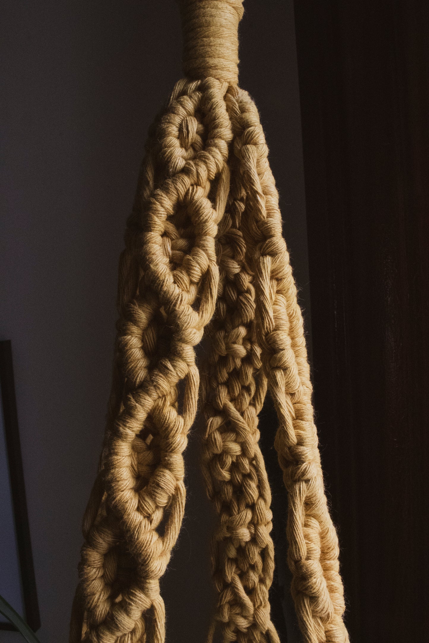 Macrame Floating Shelf