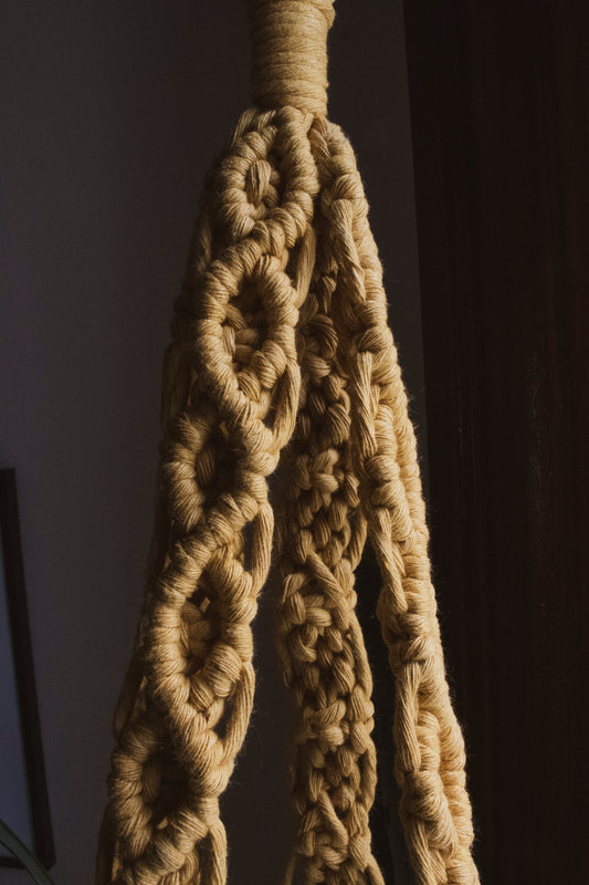 Macrame Floating Shelf