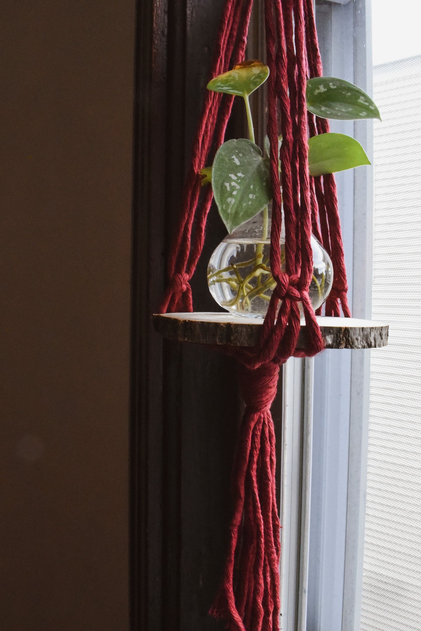 Mini Floating Macrame Shelf