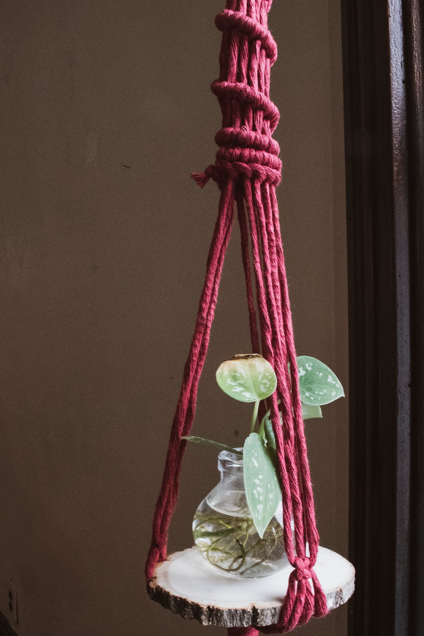 Mini Floating Macrame Shelf