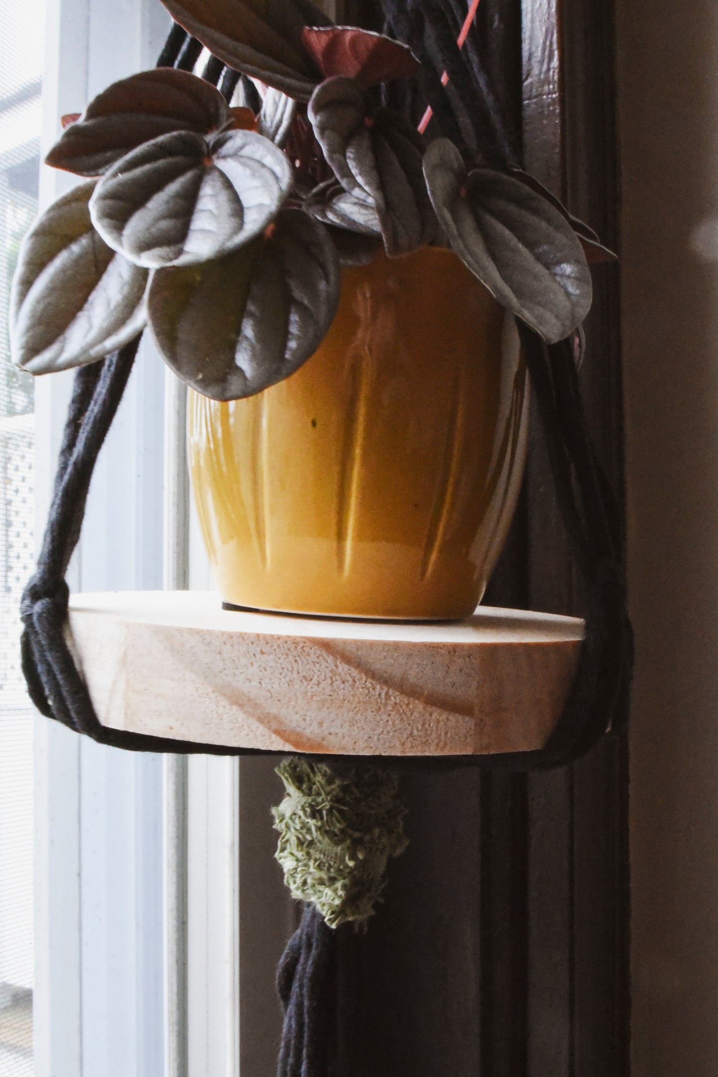 Mini Floating Macrame Shelf