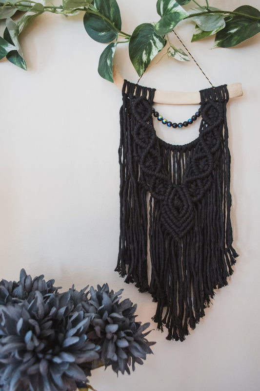 Deer Bone Beaded Wall Hanging