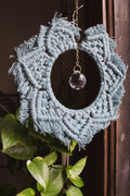 Macrame Mandala Suncatcher Hoop