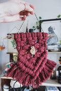 Chunky Burgundy Wall Hanging