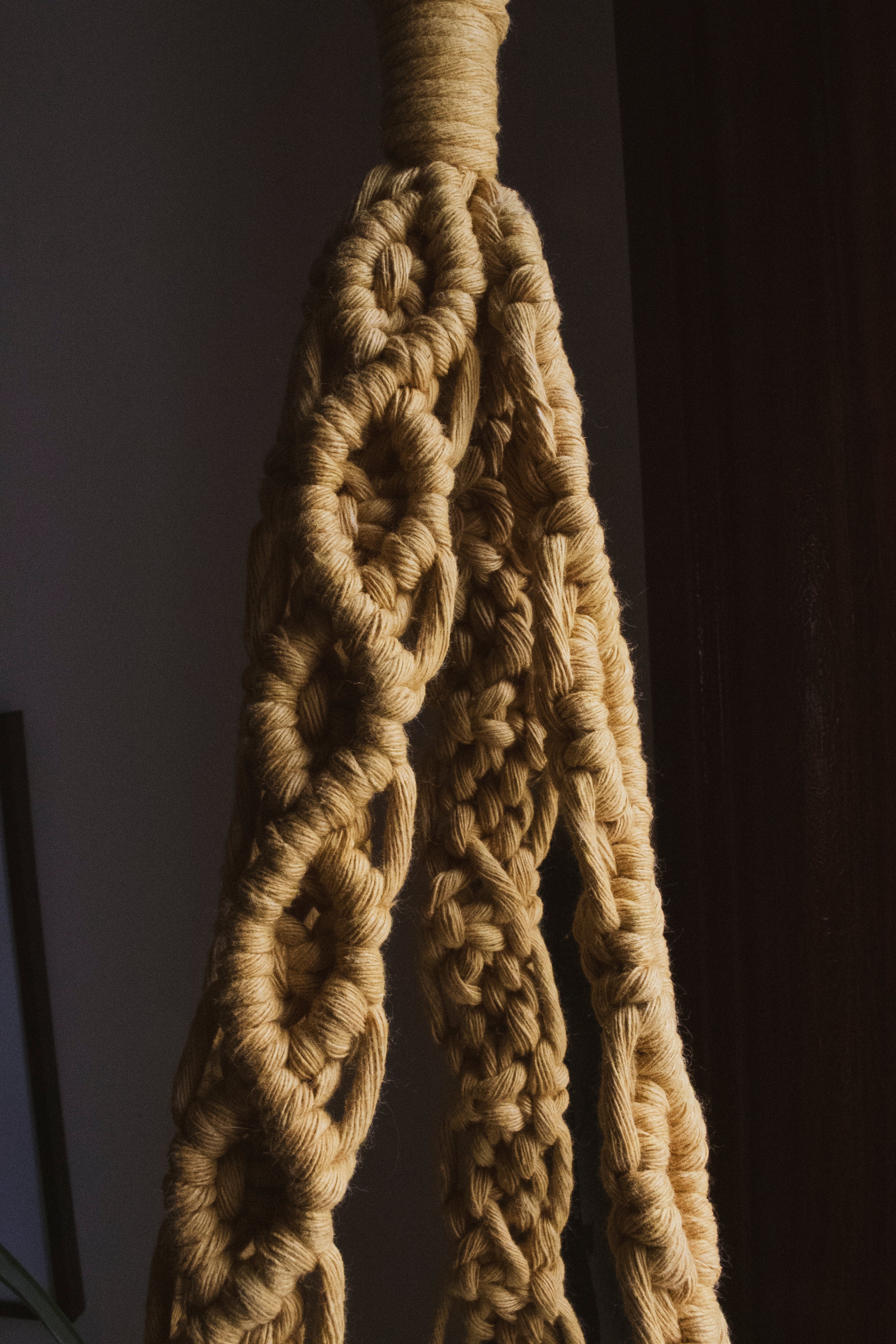 Macrame Floating Shelf