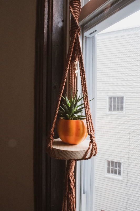 Mini Floating Macrame Shelf