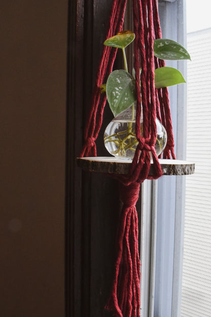 Mini Floating Macrame Shelf