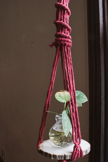 Mini Floating Macrame Shelf